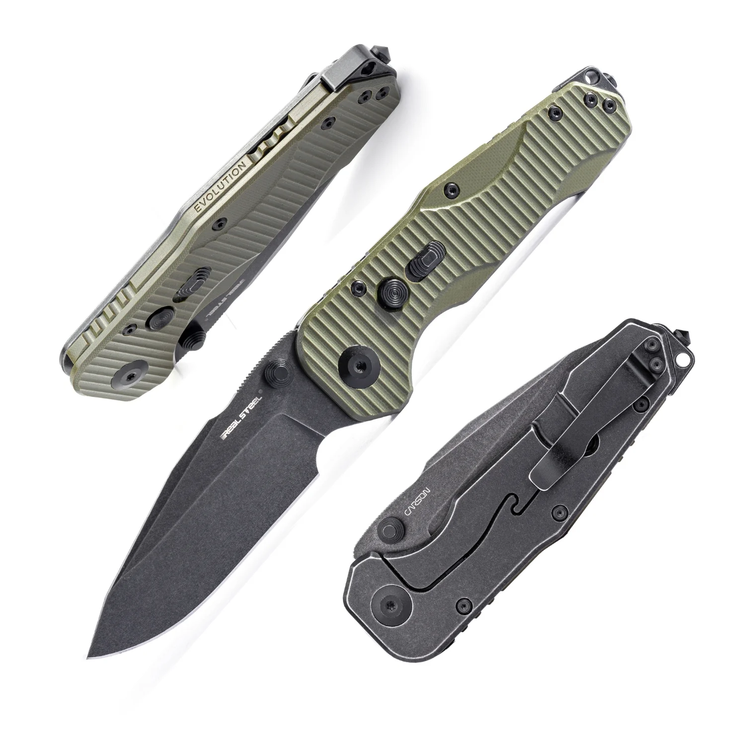 Evolution Ironclad | D2| Steel Frame & G10 | Blackwashed - Image 10