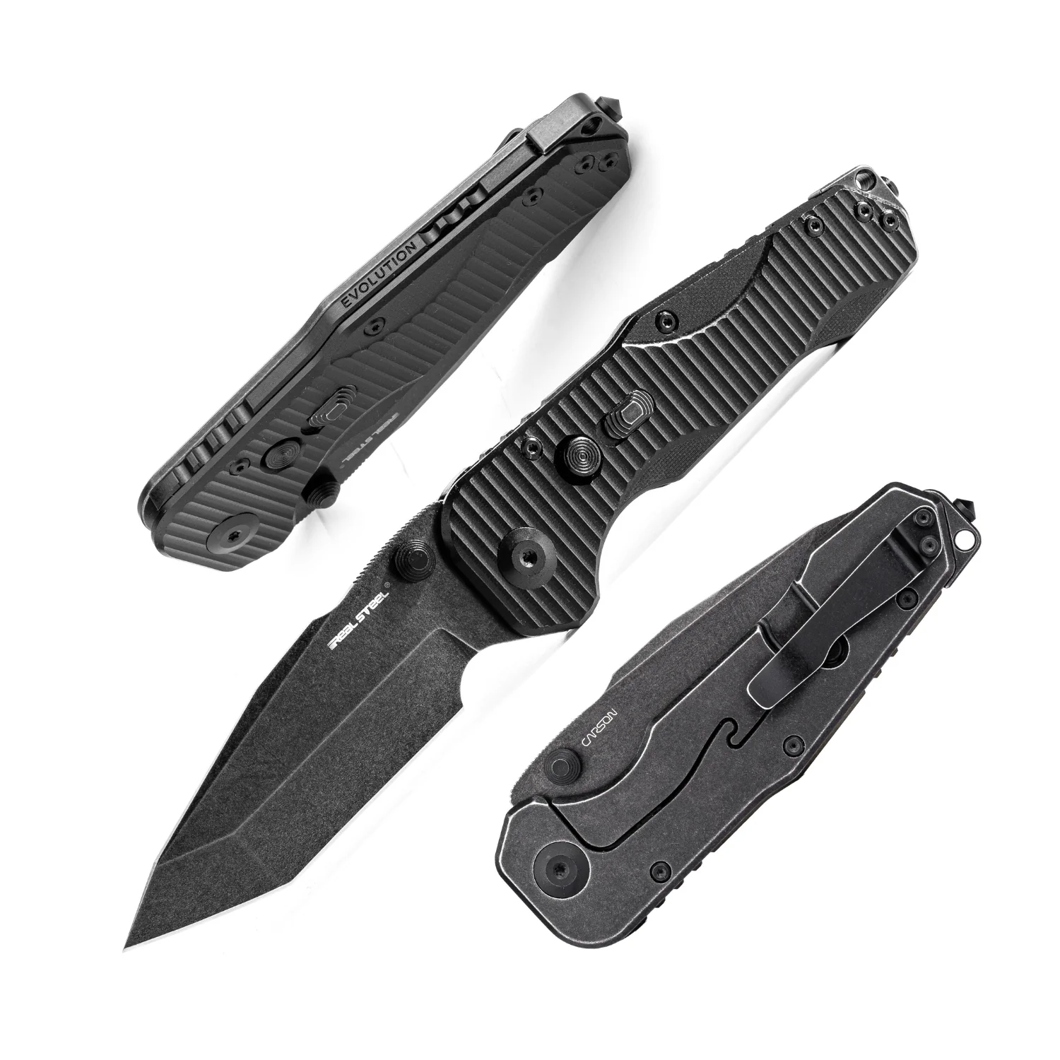 Evolution Ironclad | D2| Steel Frame & G10 | Blackwashed - Image 13