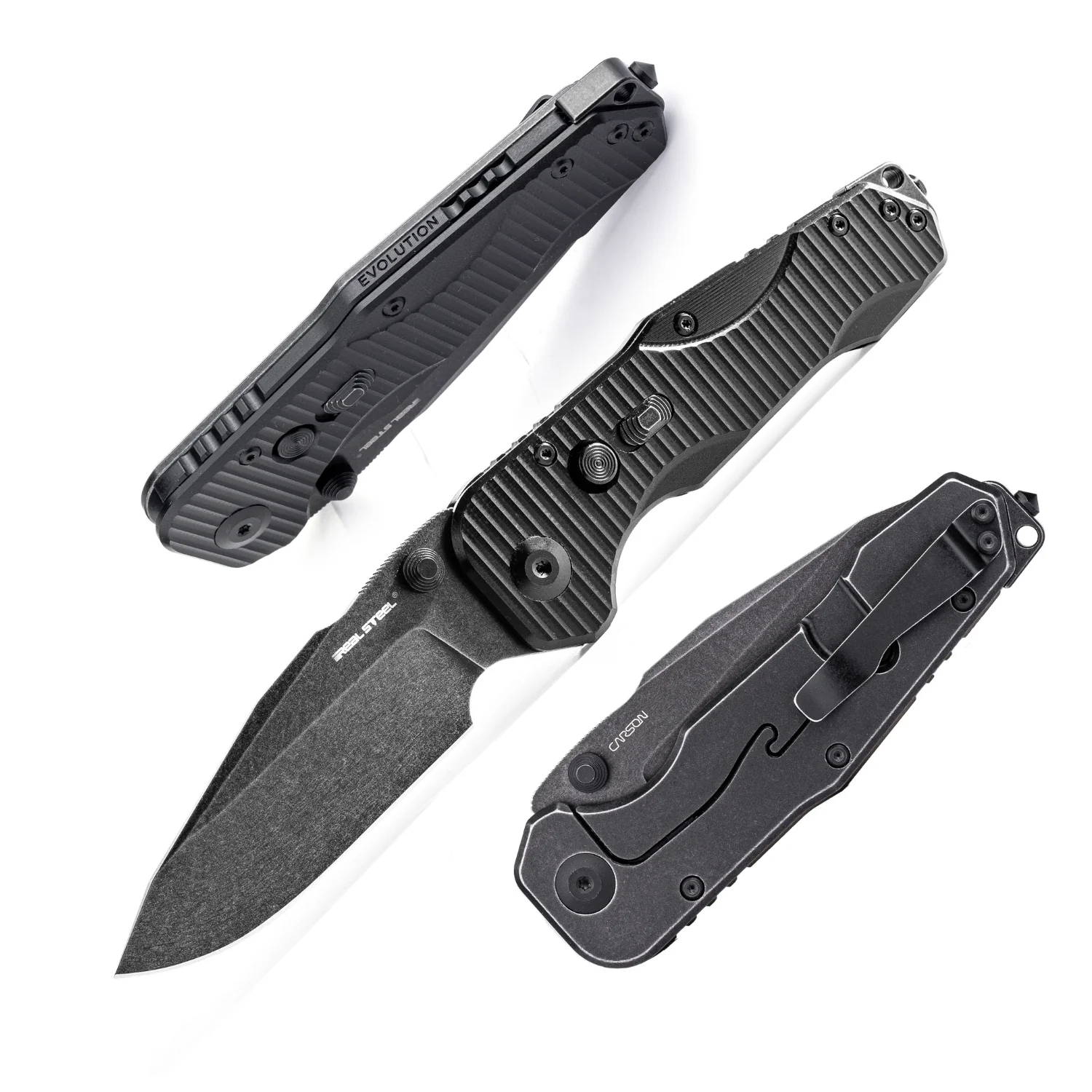 Evolution Ironclad | D2| Steel Frame & G10 | Blackwashed - Image 2