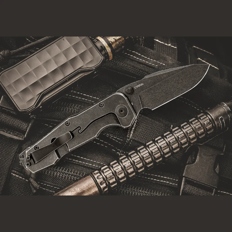 Evolution Ironclad | D2| Steel Frame & G10 | Blackwashed - Image 6