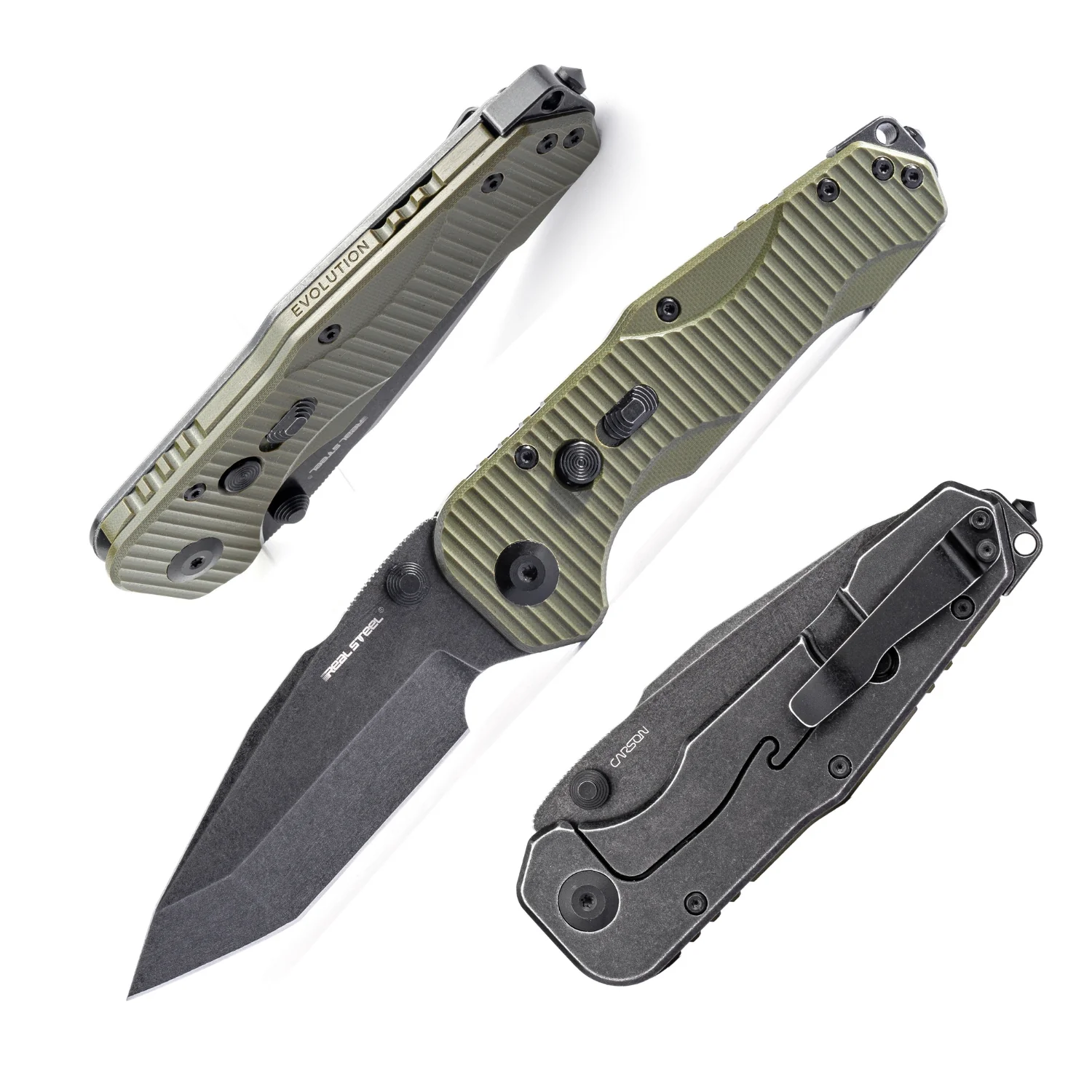 Evolution Ironclad | D2| Steel Frame & G10 | Blackwashed - Image 8